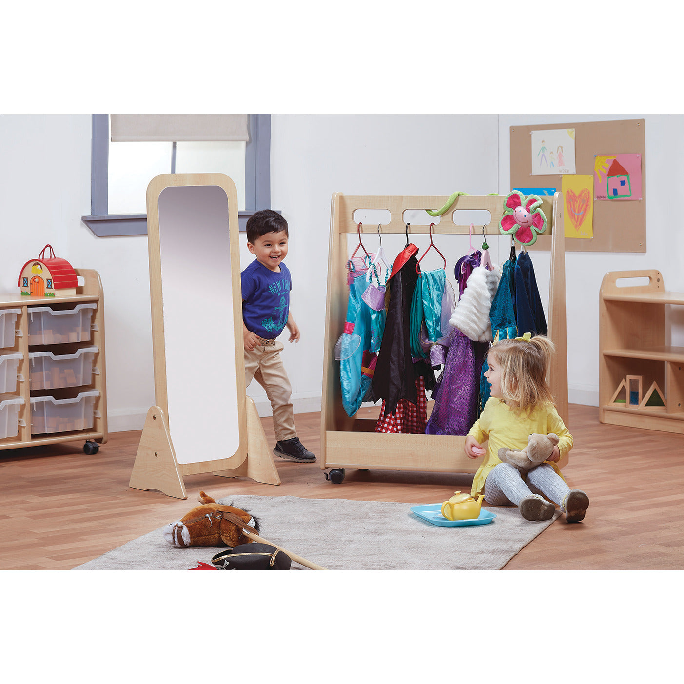 Dressing Up Trolley & Mirror Bundle