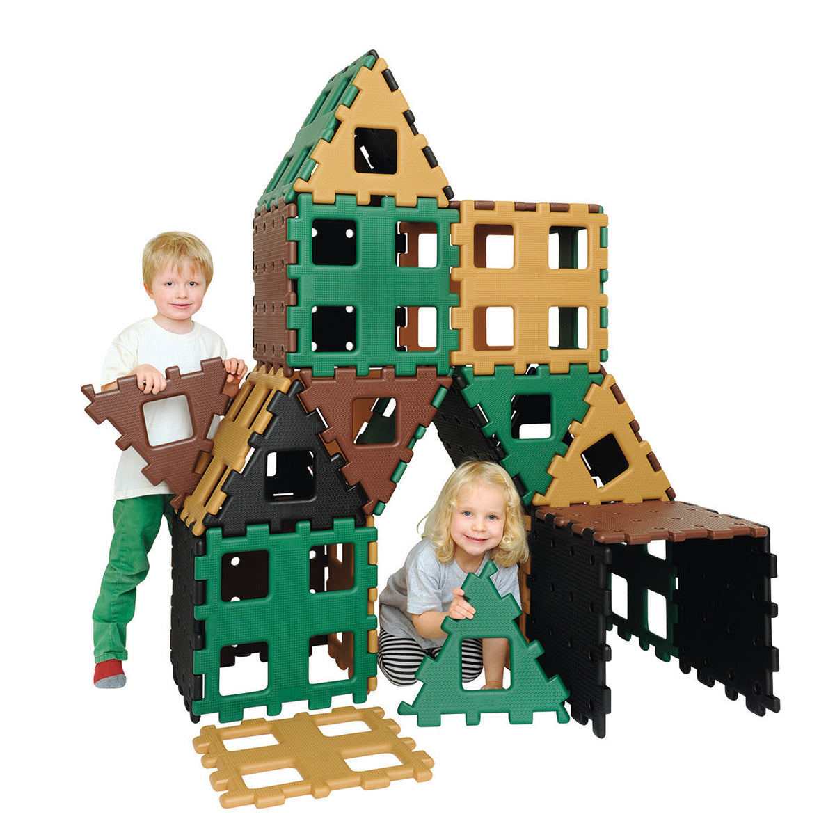 Xl Polydron Natural Colours Set 3