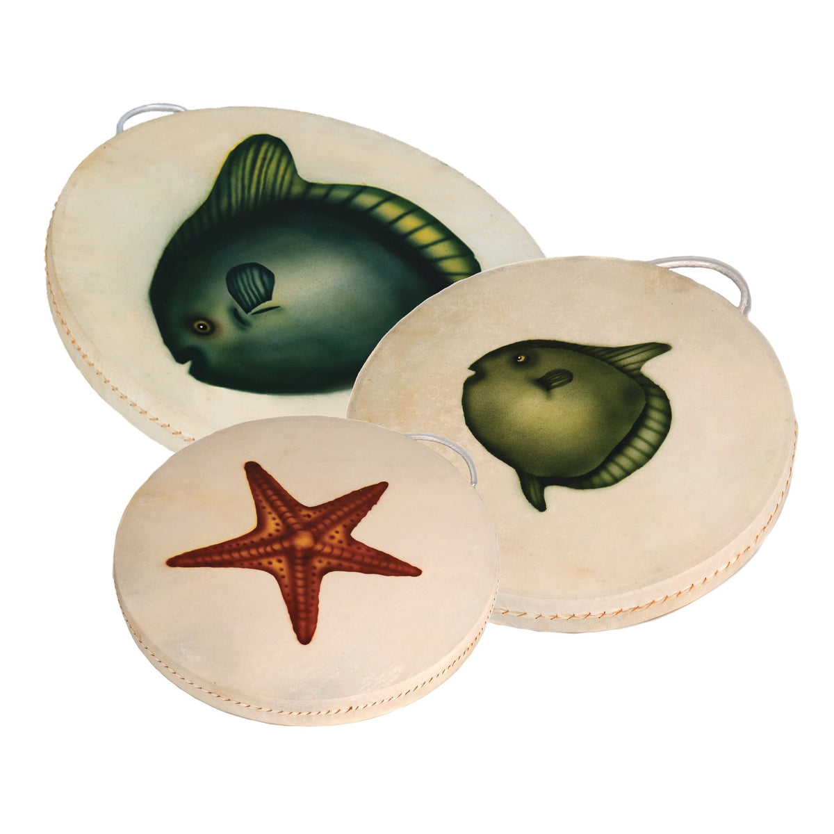 Ocean Drum Set Of 3