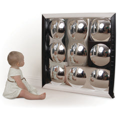 Black & White Soft Fr Bubble Mirror