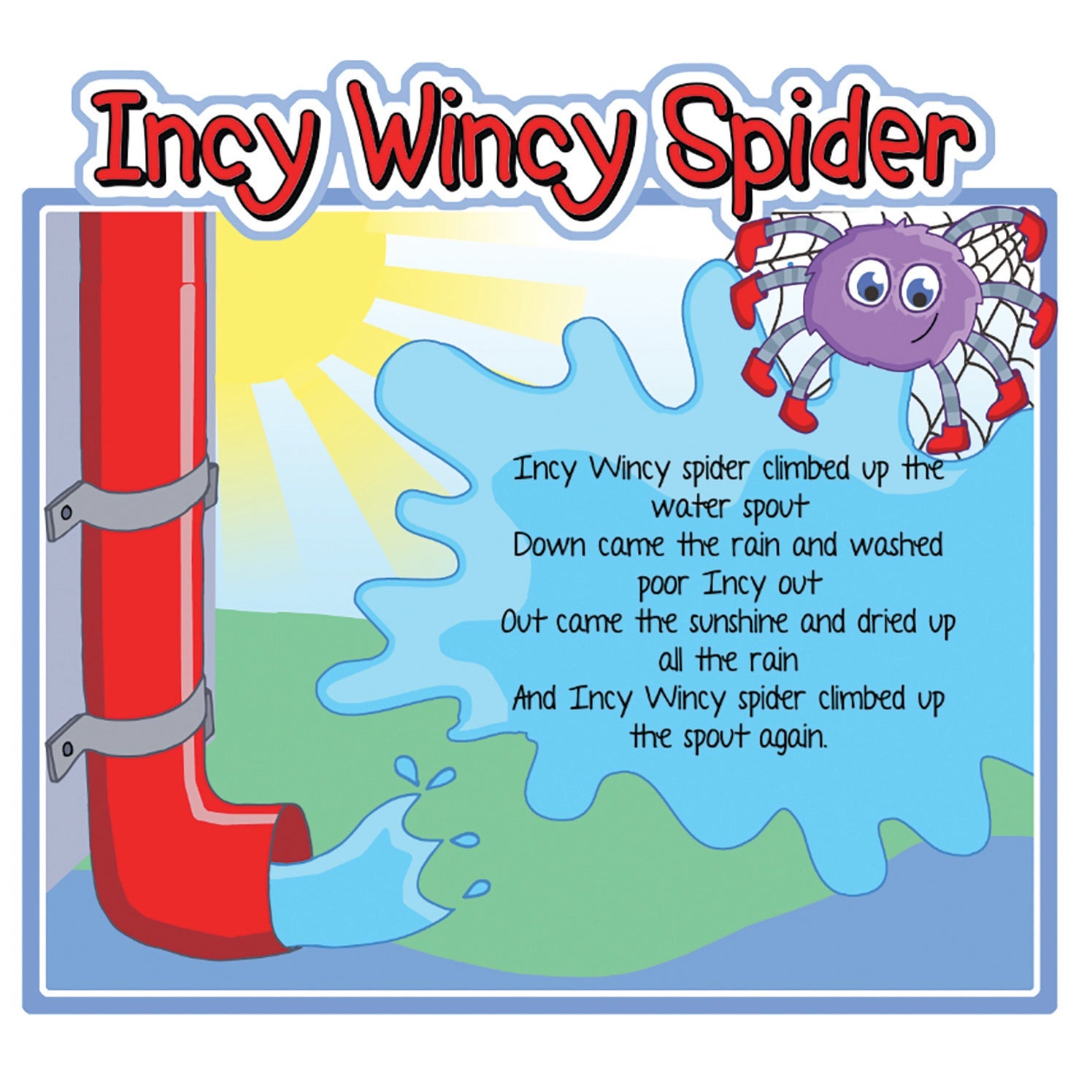 Wall Boards- Incy Wincy Spider 550Mm