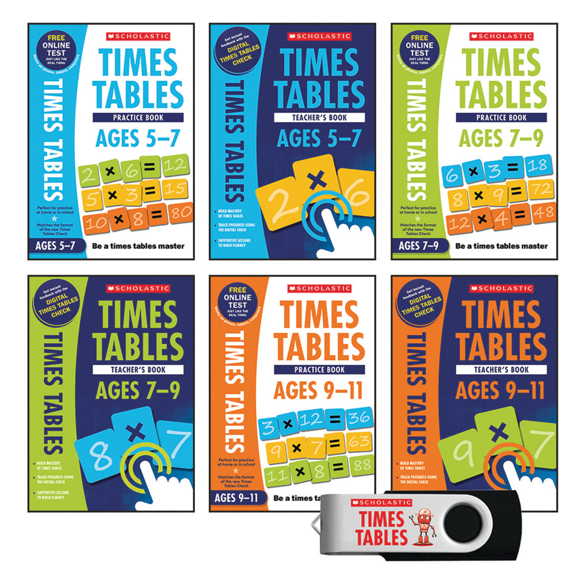 Times Tables/Pk6 Bks/Usb