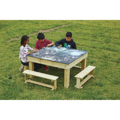 Chalkboard Table And Benches