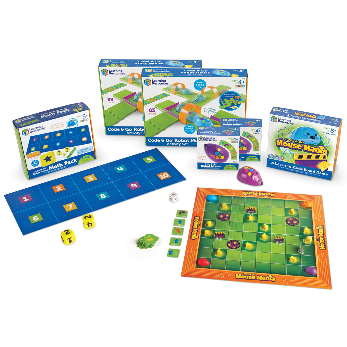 Learning Resources Code & Go® Robot Mouse Classroom Set