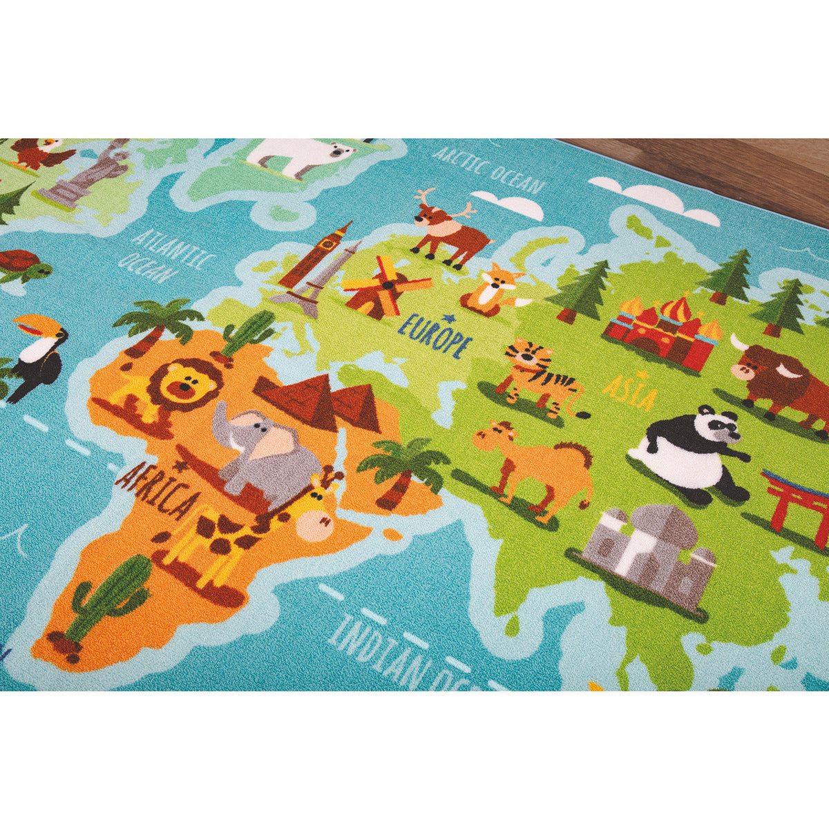 Animals & Places Of World Carpet