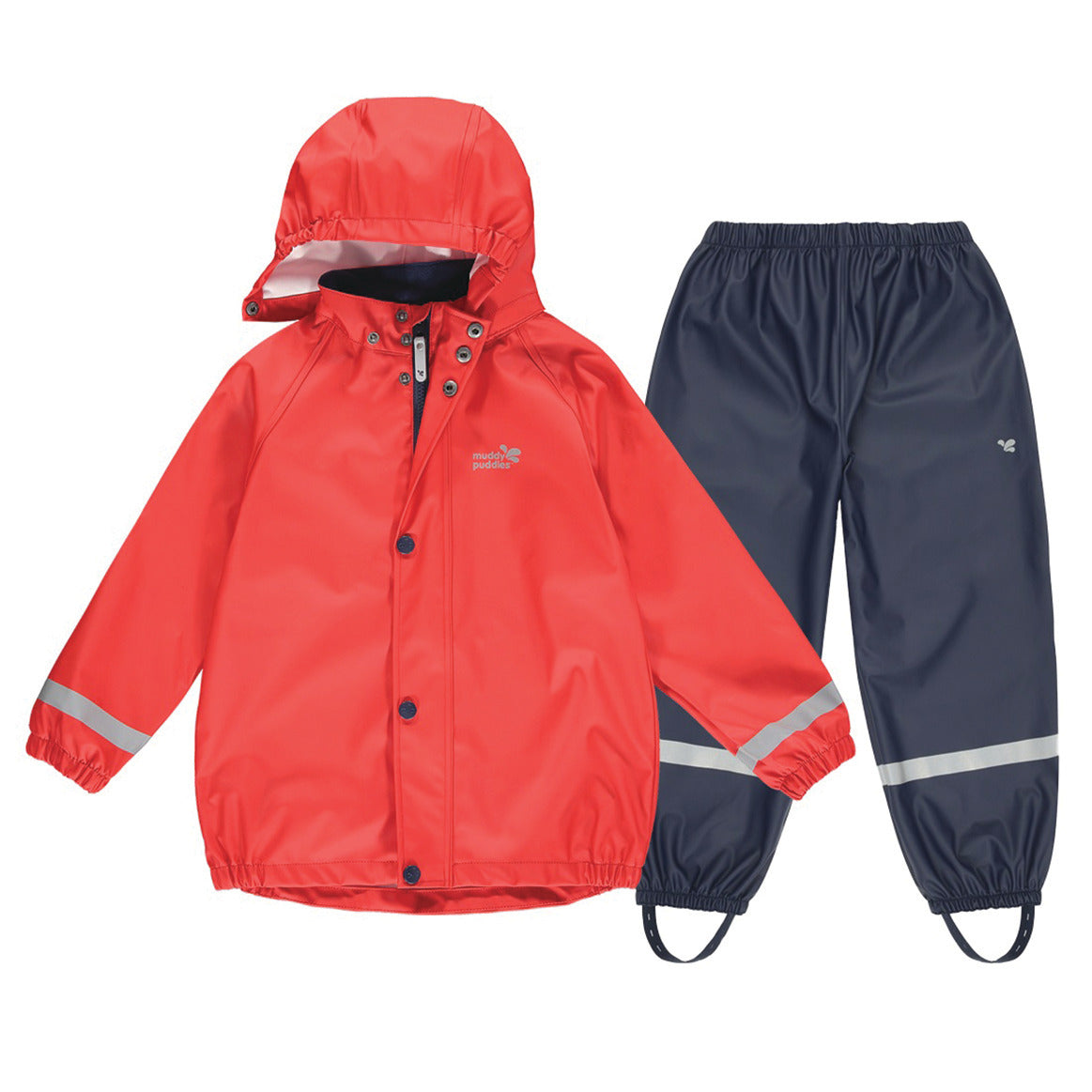 Pu Rainsuit Red/Navy 2-3Y