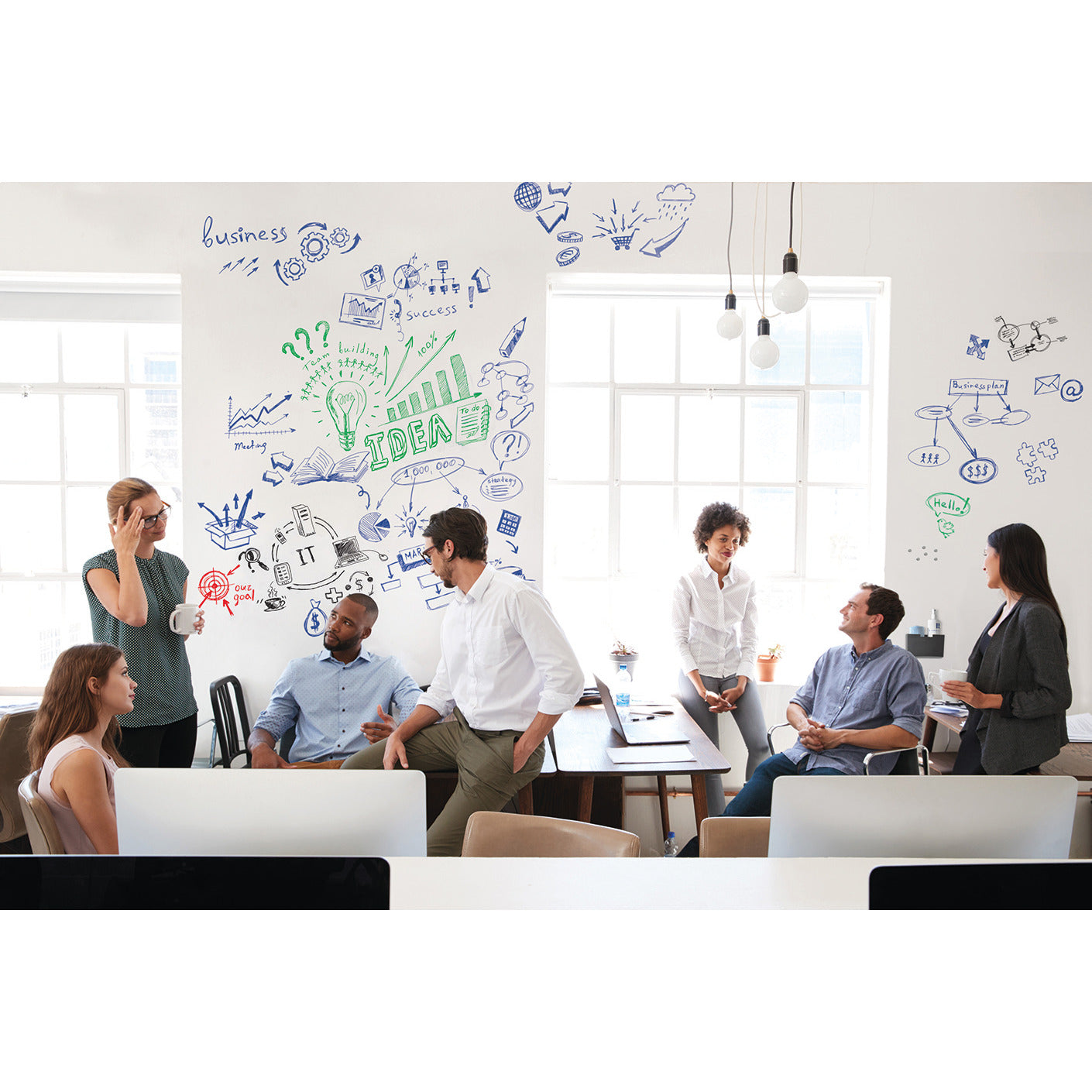 Show-me® Magnetic Whiteboard Wall Kits
