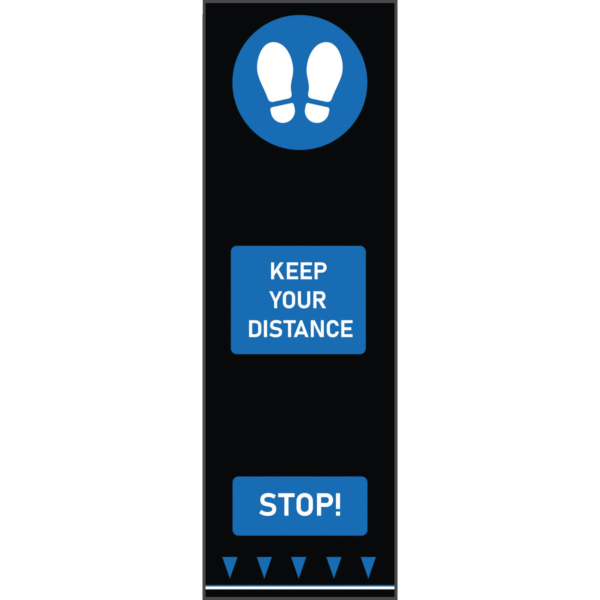 Social Dist.Mats-Footpr. Blue