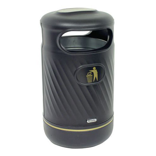 Harri 100L Hooded Bin Black
