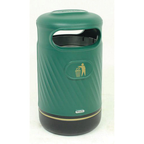 Harri 100L Hooded Bin Dark Green