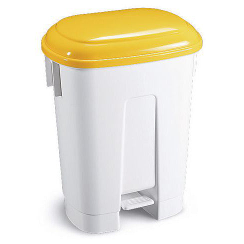 60L Derby Bin Yellow Lid