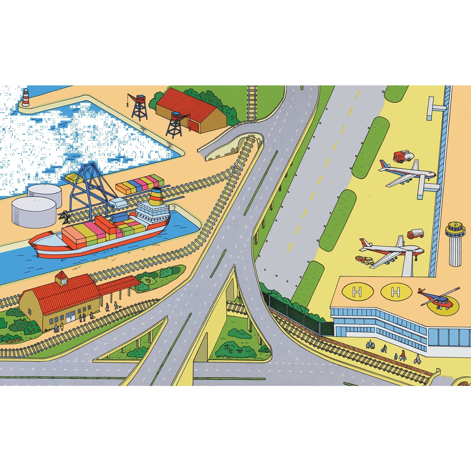 Playmat 1500X1000Mm Airport