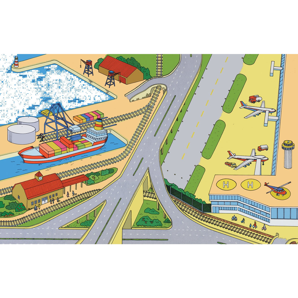 Playmat 1500X1000Mm Airport