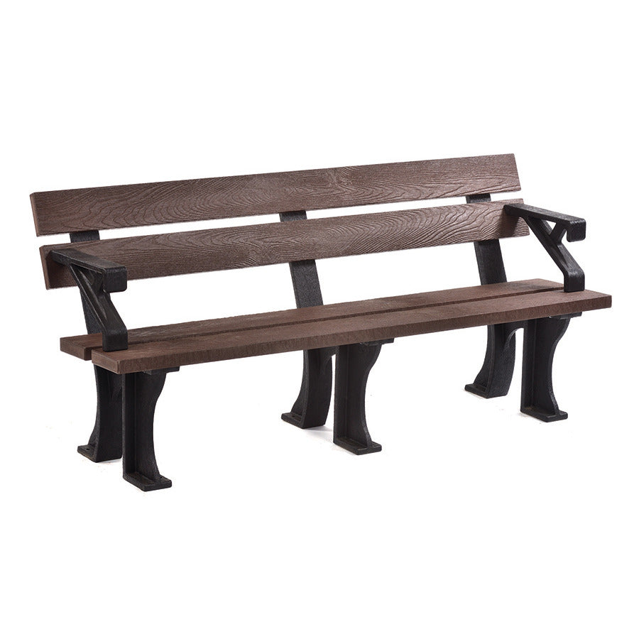 Bench 4 Seat Arms Brown 1800X610X800