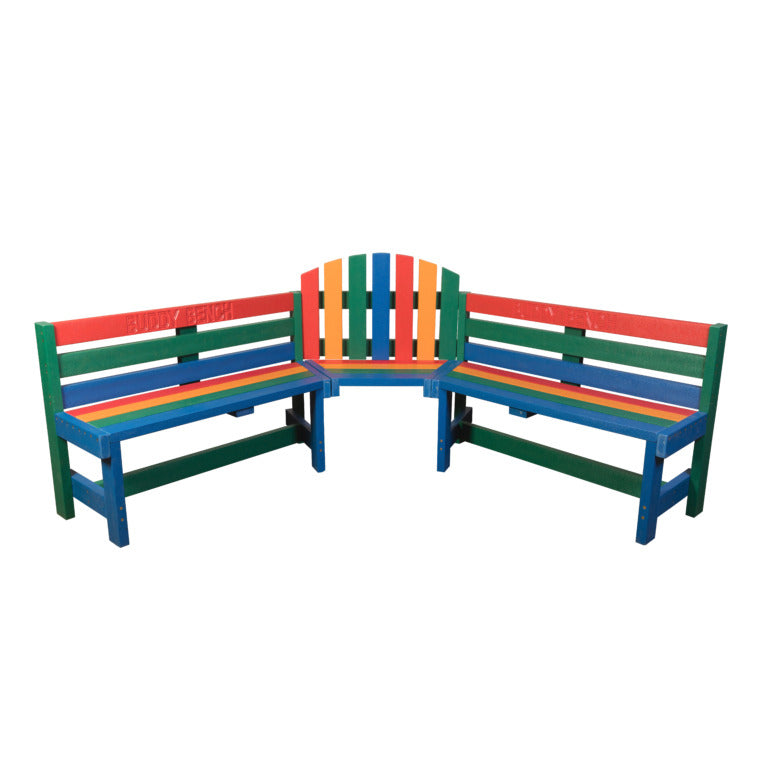 Adult Buddy Bench 900X430X430 Rainbo