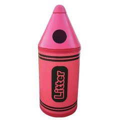 Lge Crayon Bin Red