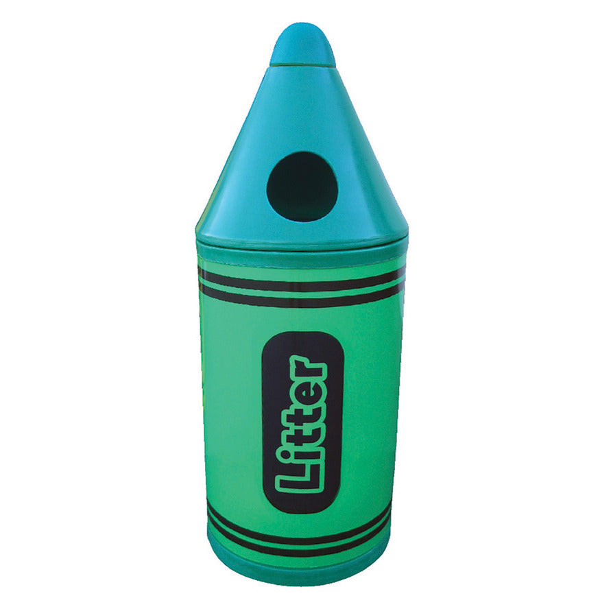 Lge Crayon Bin Green