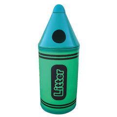 Lge Crayon Bin Green