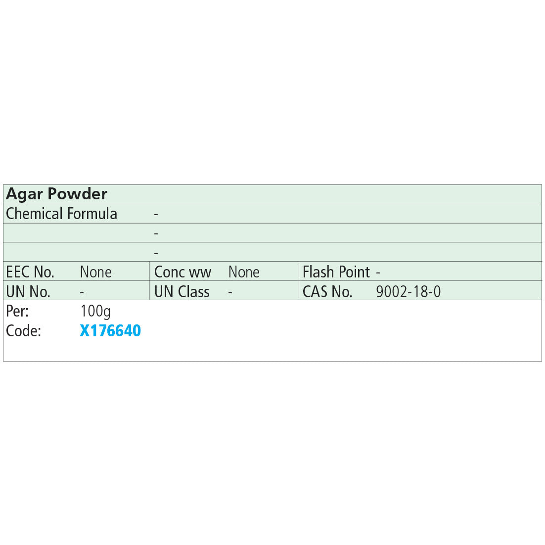 Agar Powder 100g