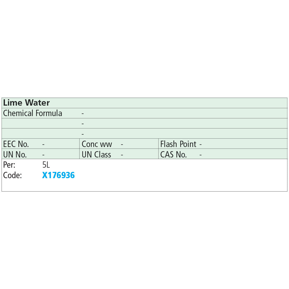 Lime Water 5L
