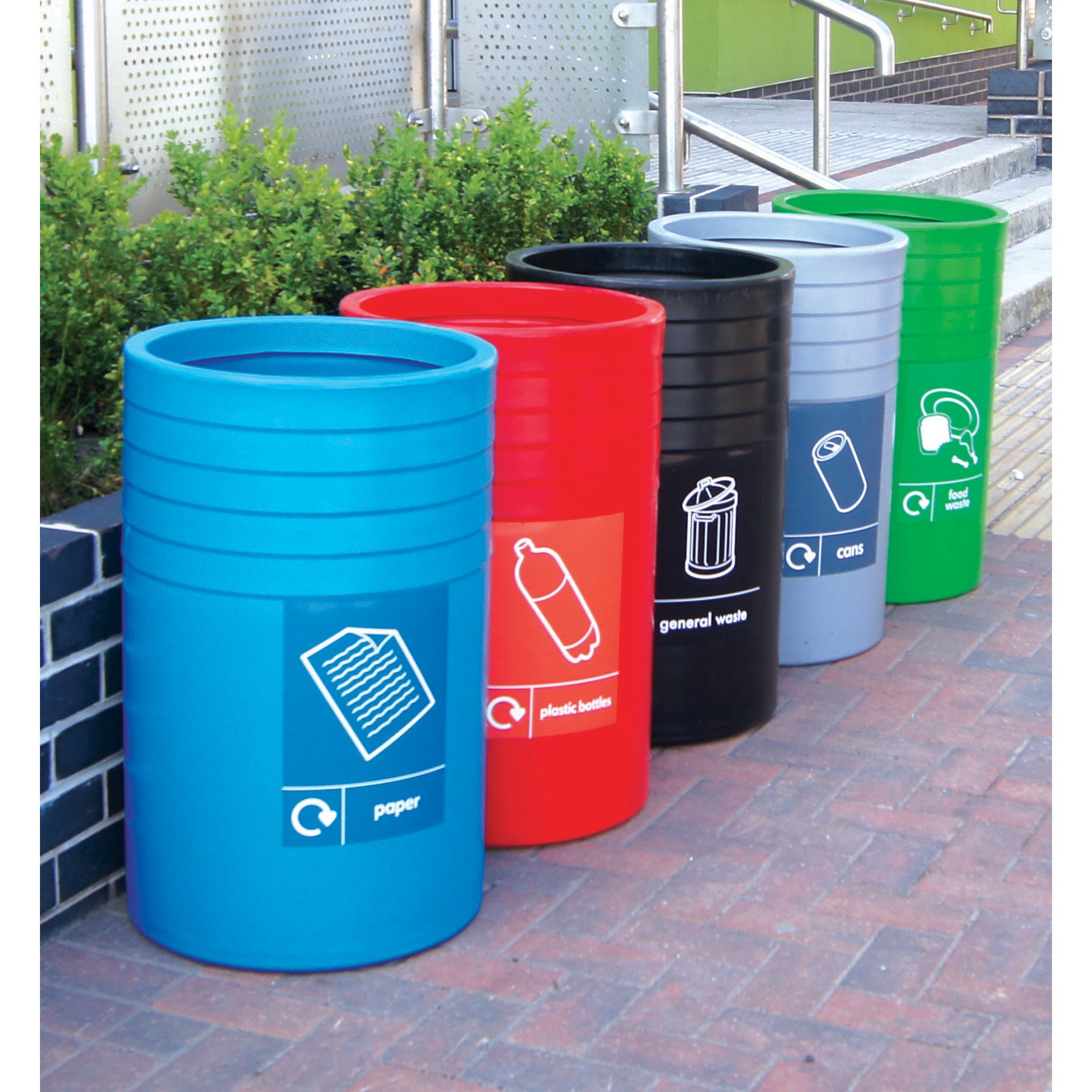 Cot/3 Litter Bin 91L Light Green