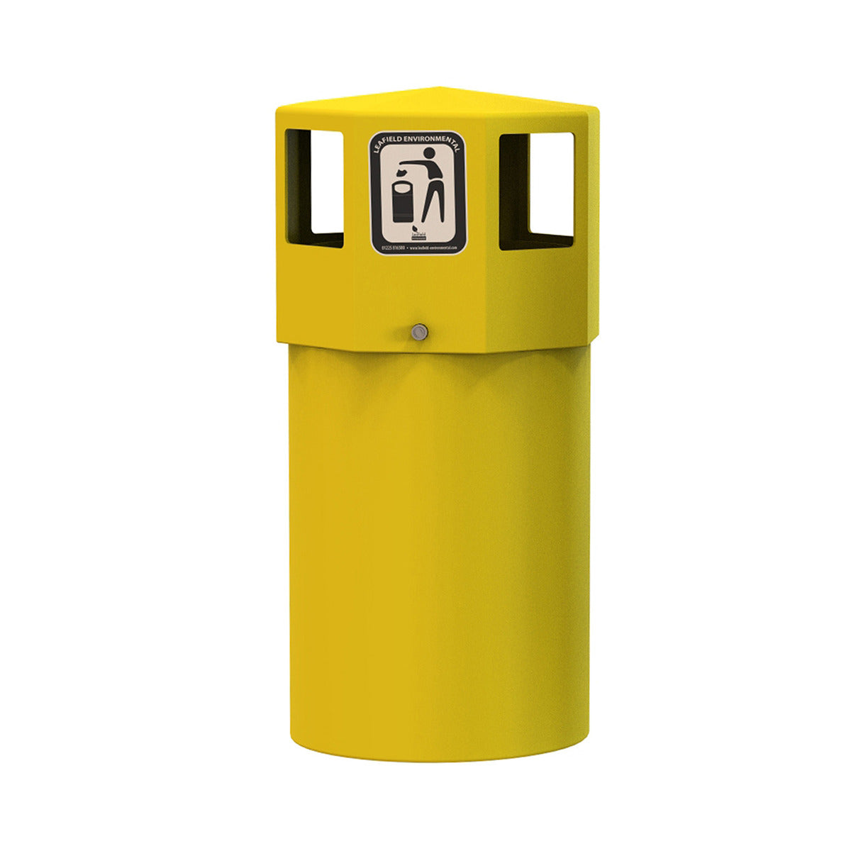 Litter Bin Midi Octaplus Yellow