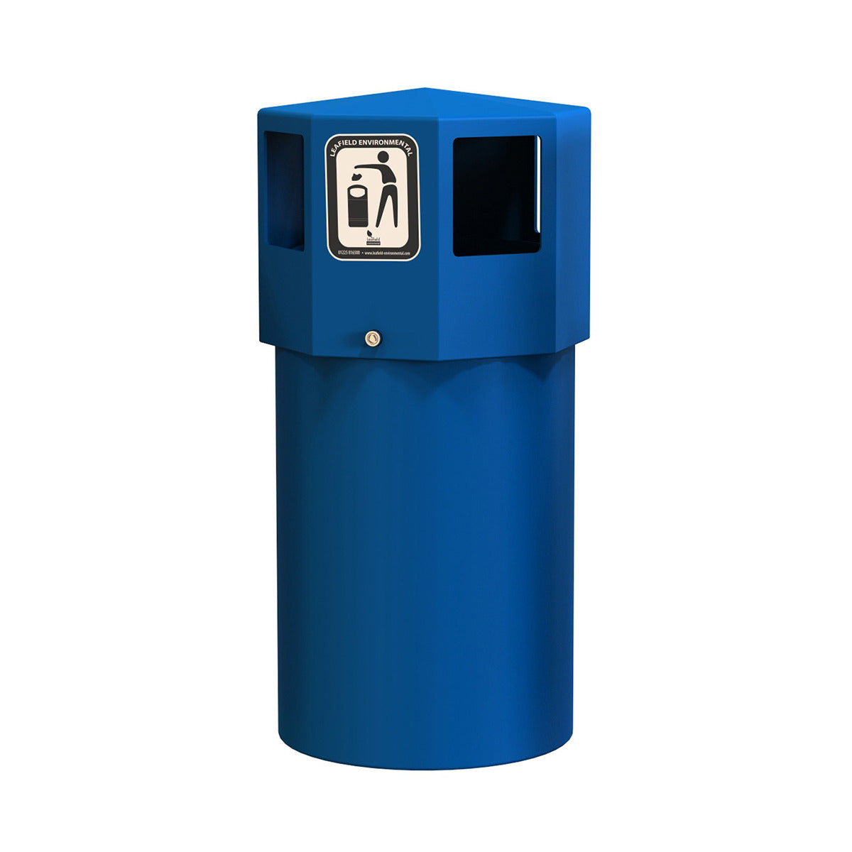 Litter Bin Midi Octaplus Blue