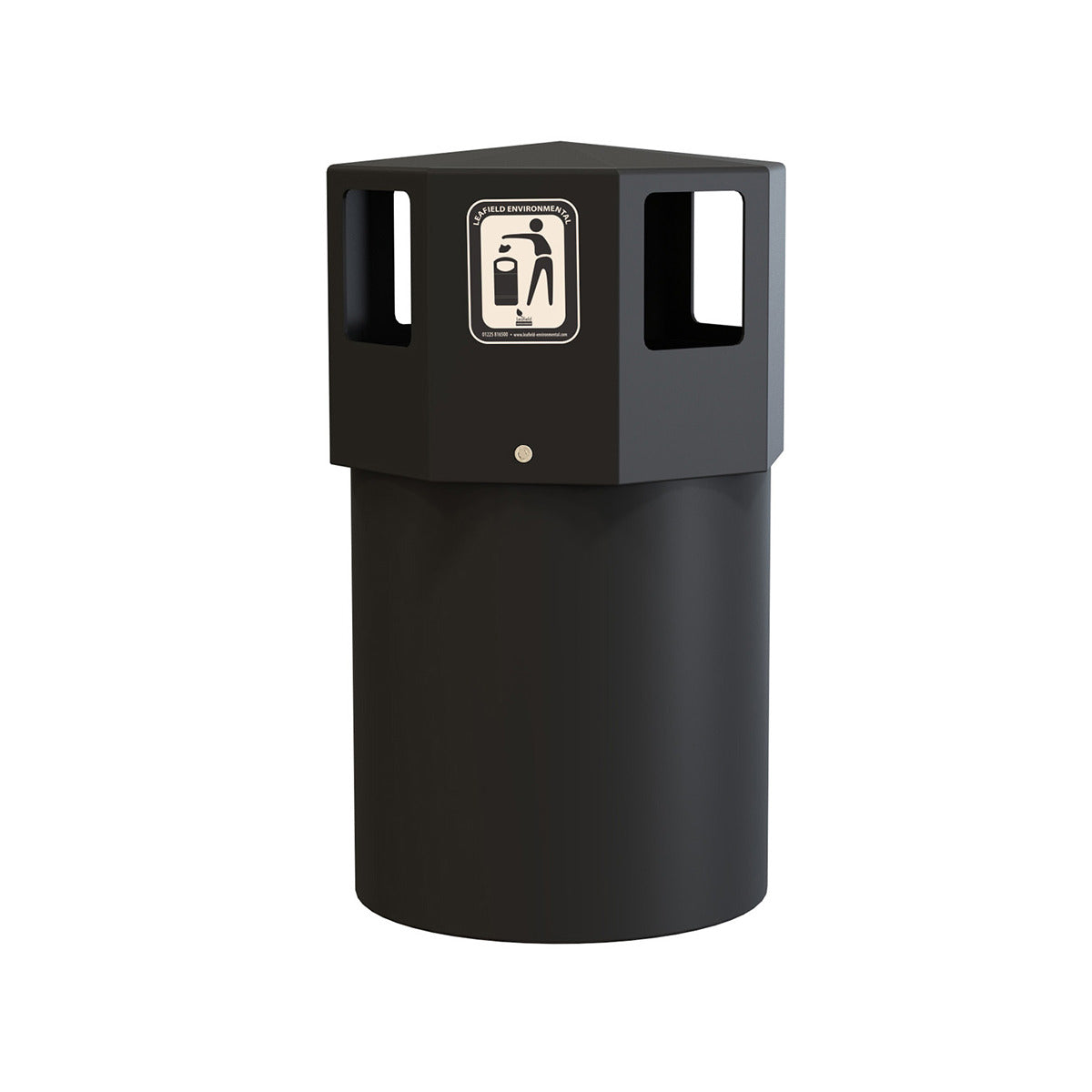 Litter Bin Maxi Octaplus Black