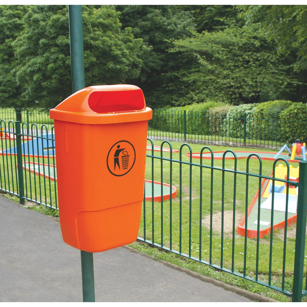 L/Bin Post/Wall Wybone Asb/50 Orange