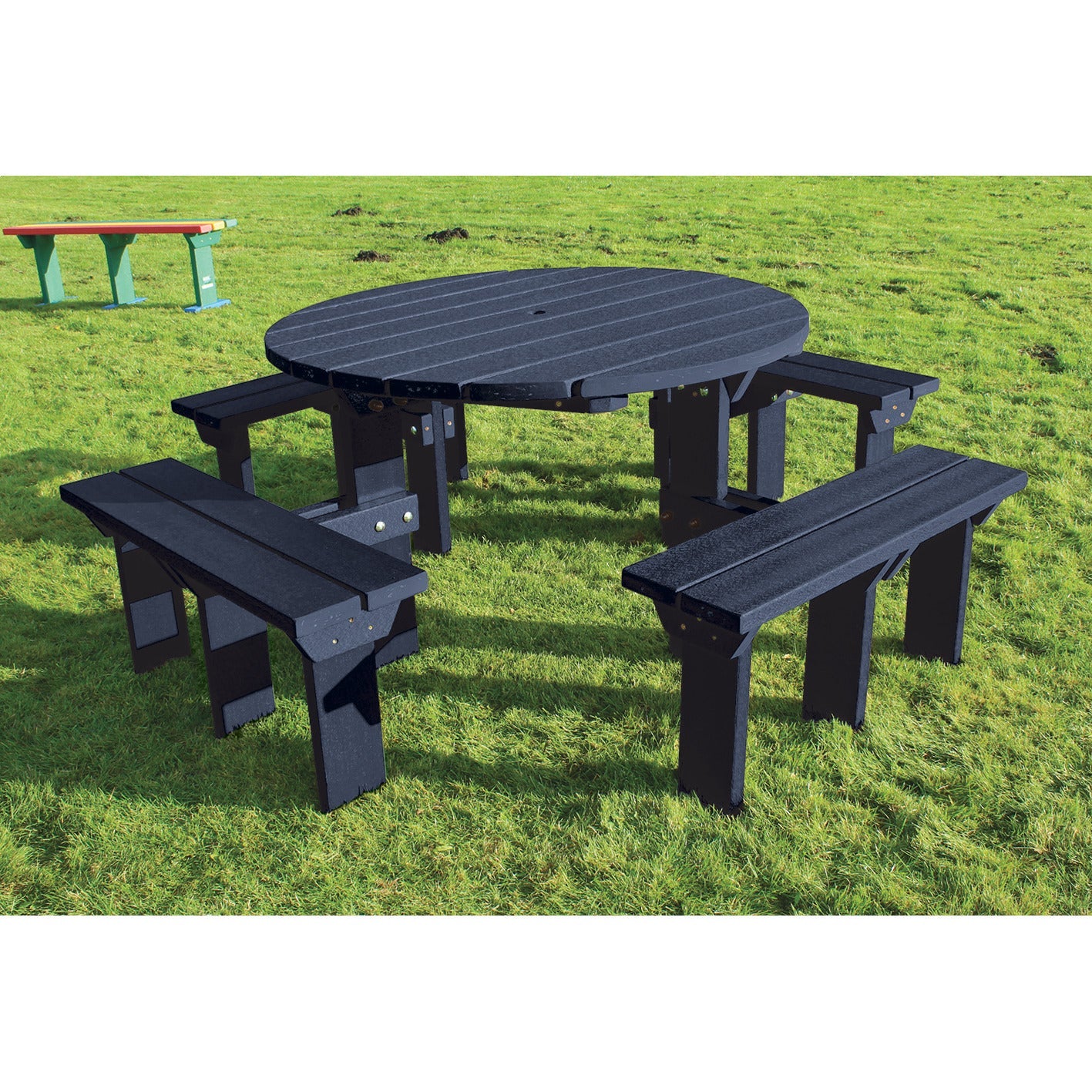 Olympic Picnic Bench Black