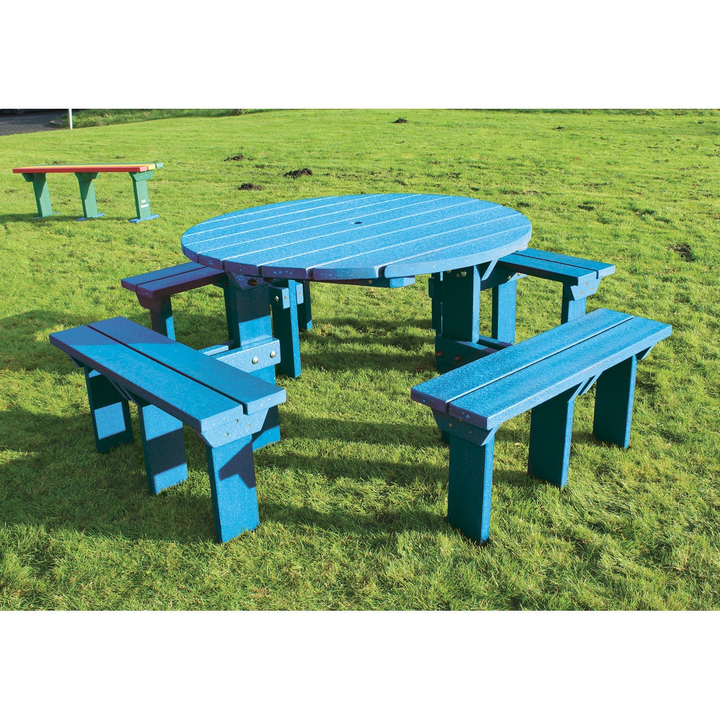 Olympic Picnic Bench Blue
