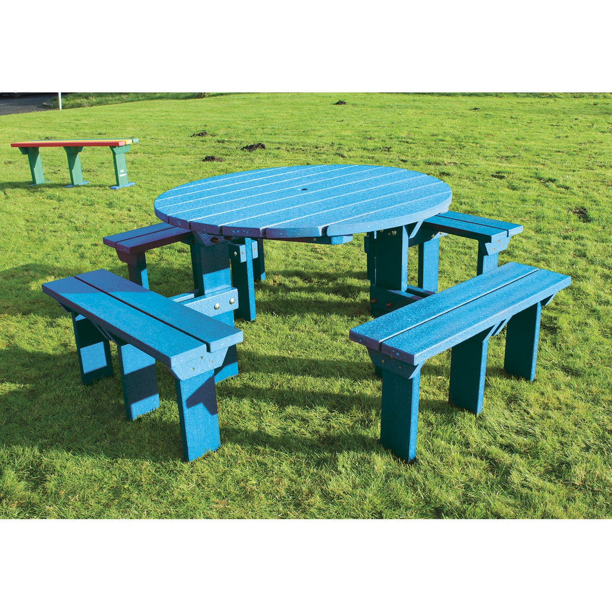 Olympic Picnic Bench Blue