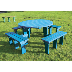 Olympic Picnic Bench Blue
