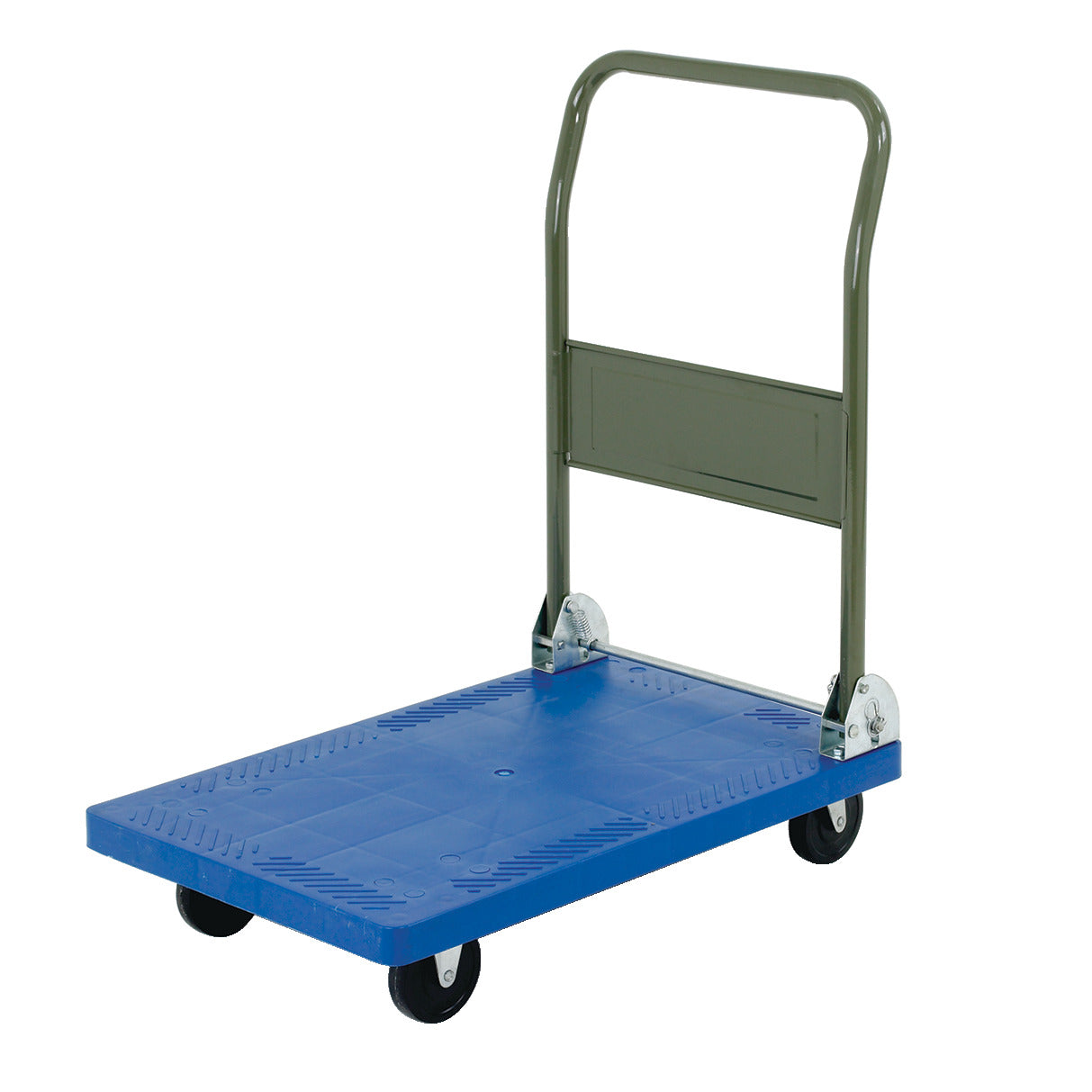 Plastic Platform Trolley Blue