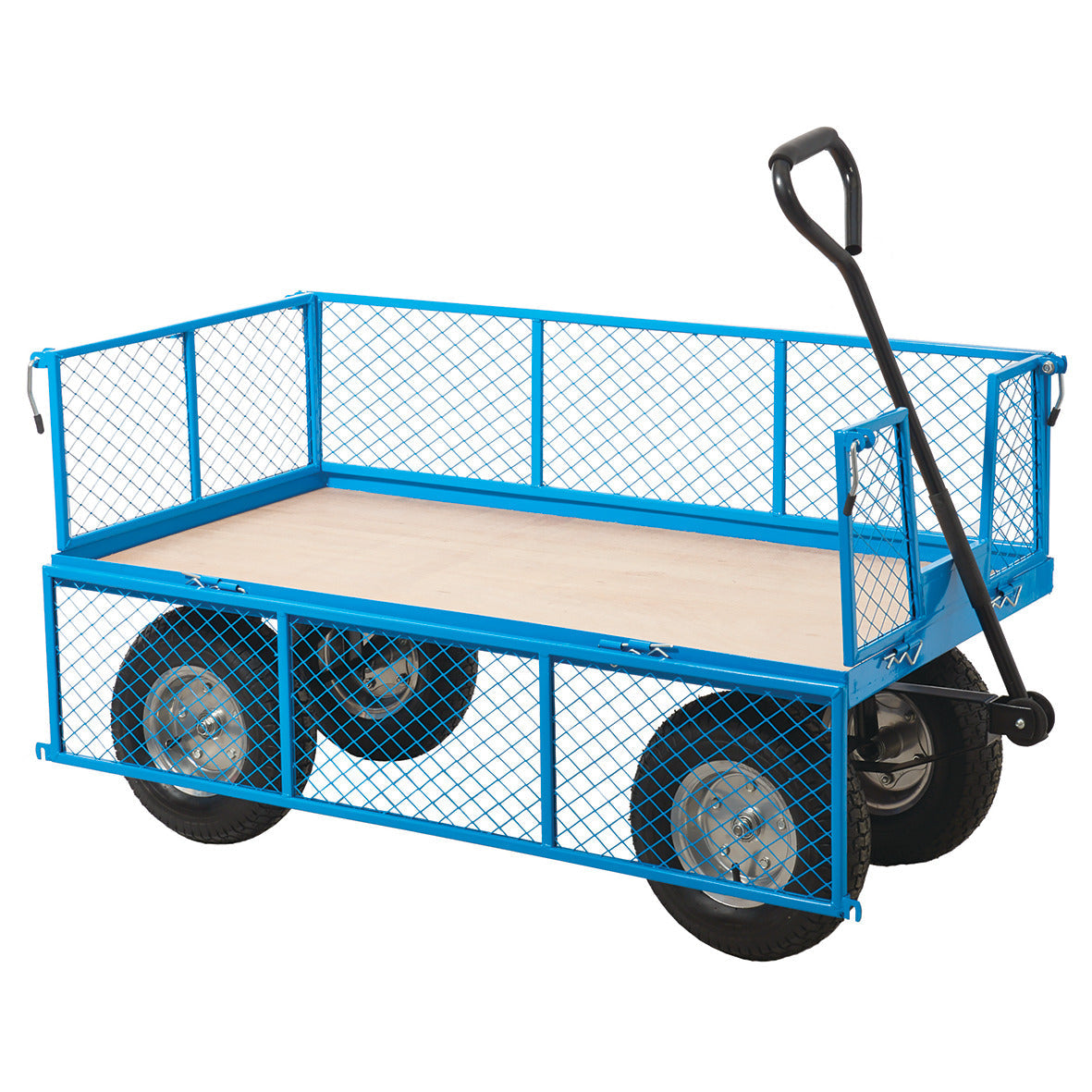 Platform Truck With Mesh Sides