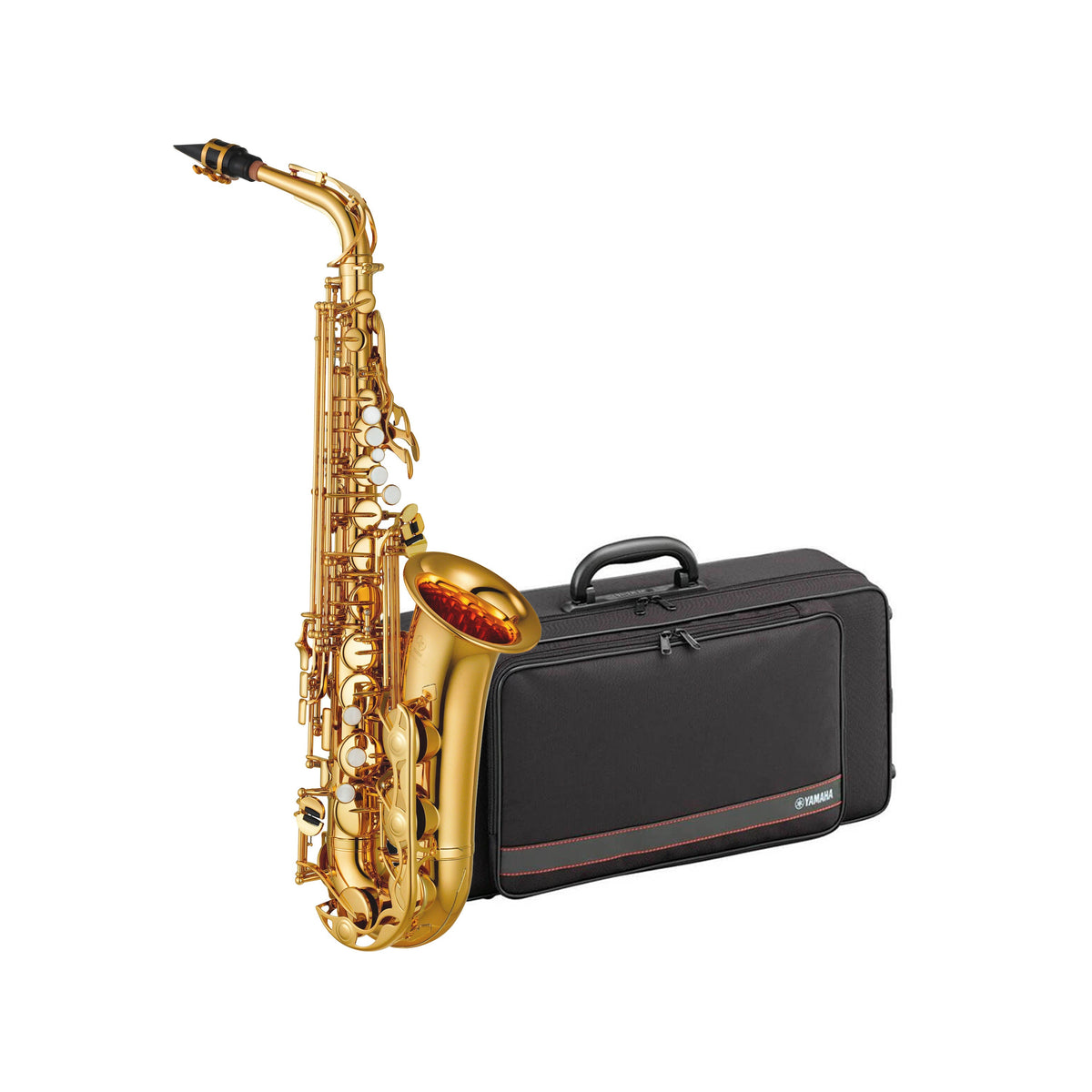 Yamaha YAS280 student Eb alto saxophone outfit - Gold lacquer