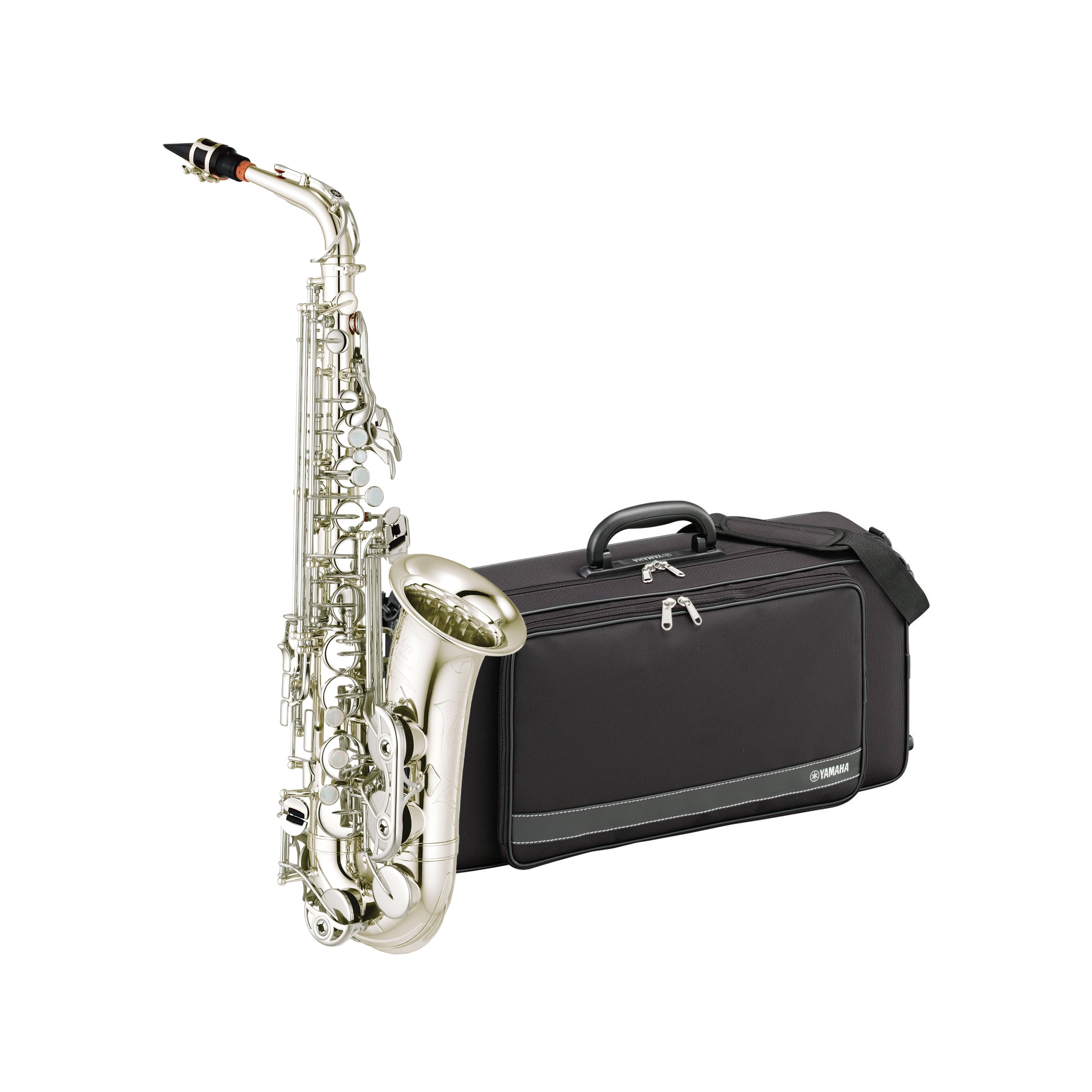 Yamaha YAS480 intermediate Eb alto saxophone outfit - Silver plate